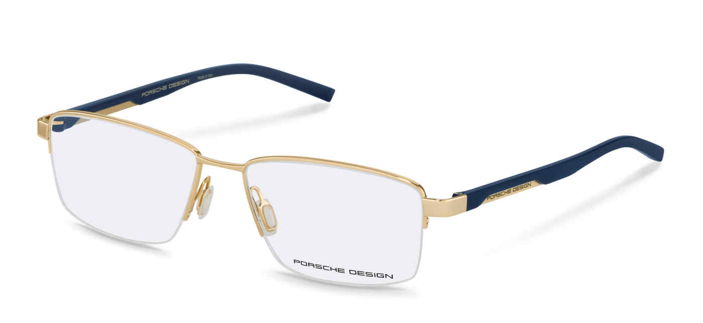 PORSCHE DESIGN OPTICAL P8745 Eyeglasses BLUE-GOLD-C000 58mm