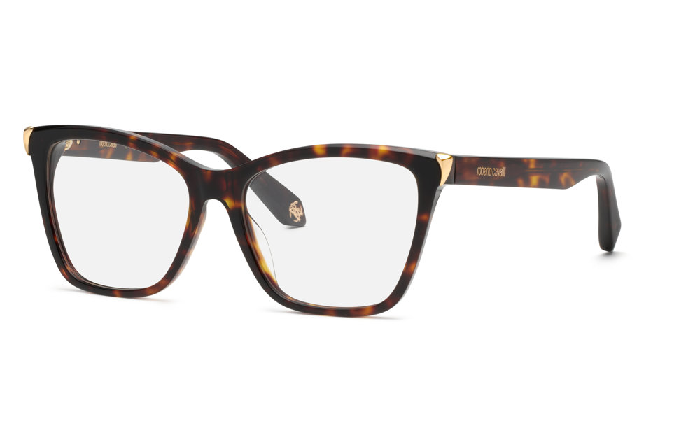 ROBERTO CAVALLI OPTICAL VRC101M Eyeglasses SHINY-BRN-YELLOW-HAV-0743 55mm