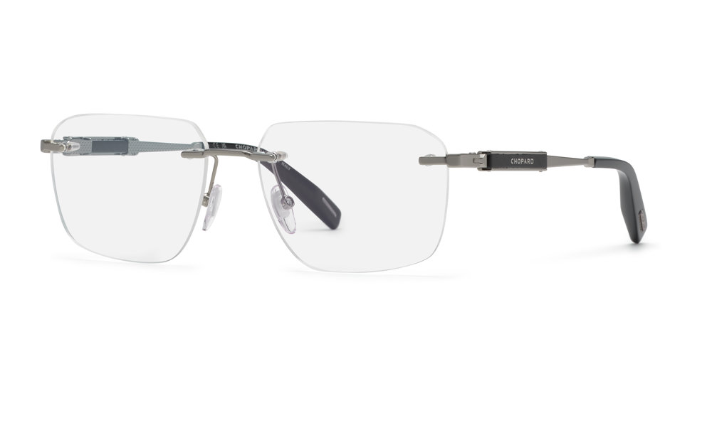 CHOPARD OPTICAL VCHL50 Eyeglasses TOTAL-SHINY-RUTHENIUM-0509 59mm