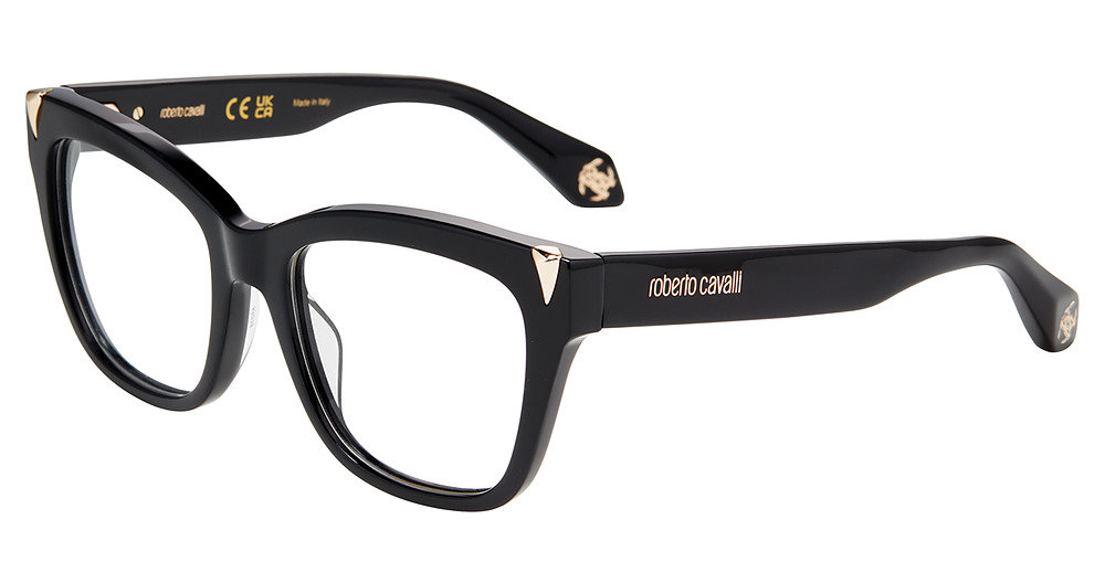 ROBERTO CAVALLI OPTICAL VRC116V Eyeglasses SHINY-BLACK-0700 53mm
