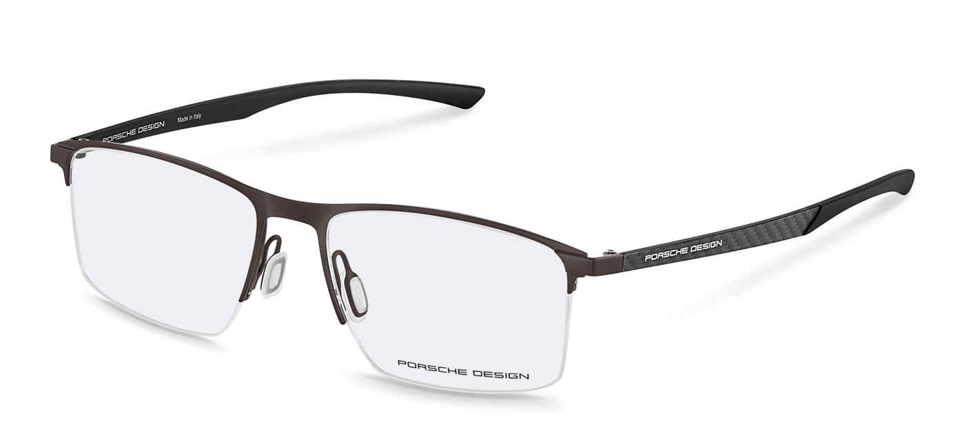 PORSCHE DESIGN OPTICAL P8752 Eyeglasses BROWN—BLACK-B 55mm