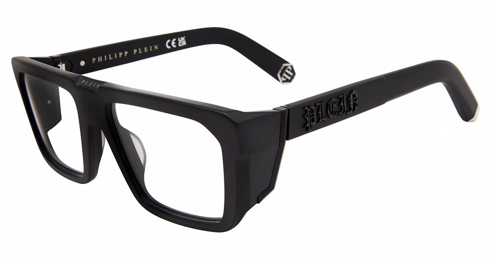 PHILIPP PLEIN OPTICAL VPP142M Eyeglasses SANDBLASTED-BLACK-703Y 55mm
