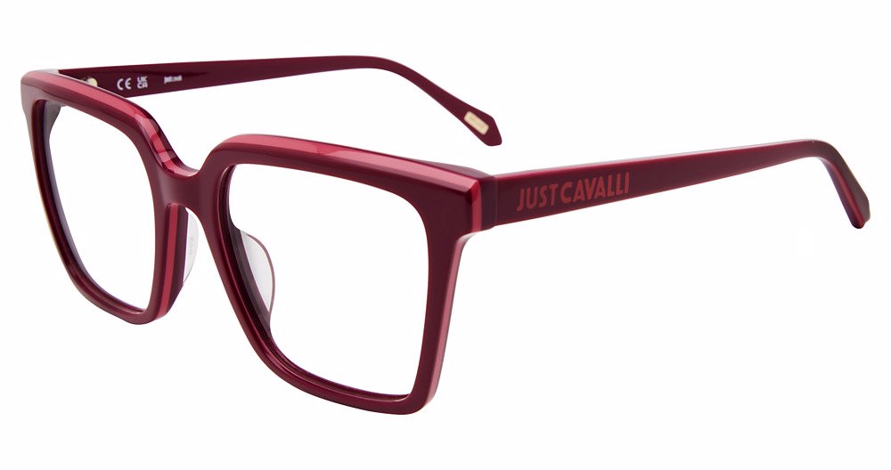 JUST CAVALLI OPTICAL VJC083V Eyeglasses BORDEAUX-FUXIA-0Z11 52mm
