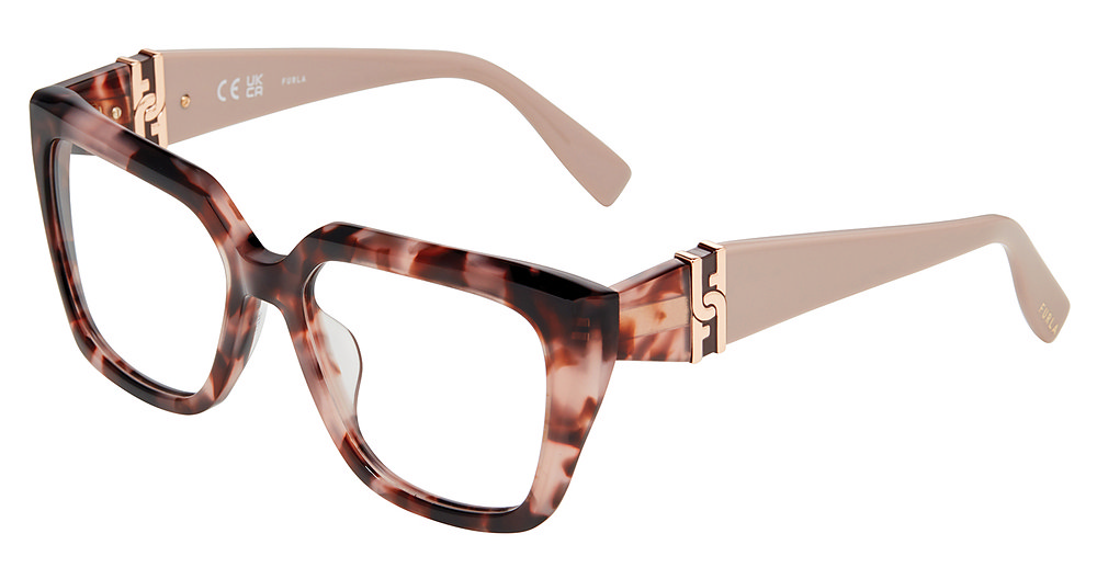 FURLA OPTICAL VFU866 Eyeglasses BROWN-FANTASY-0XAP 54mm