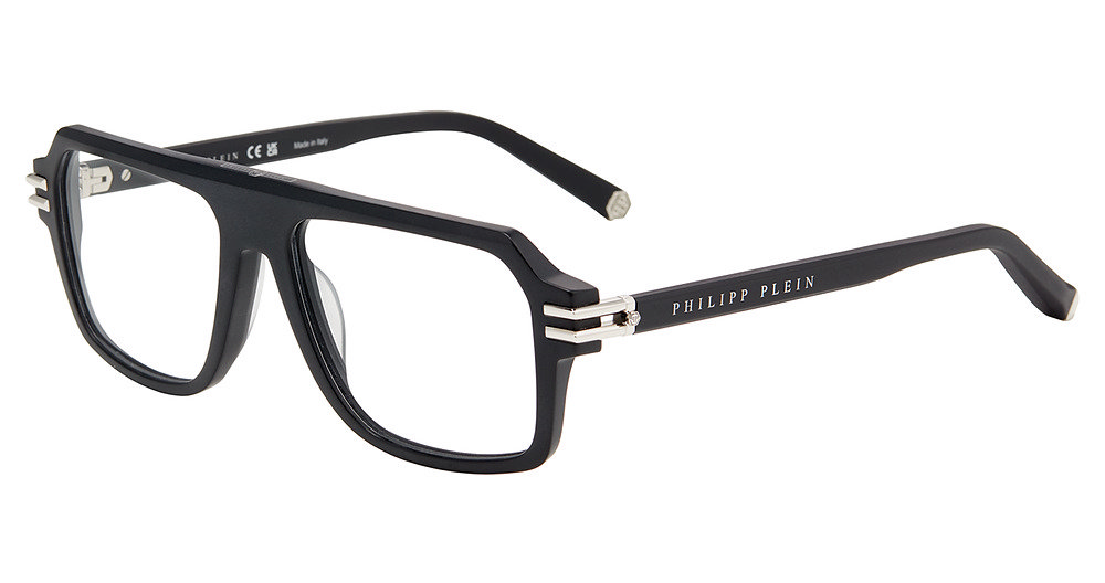 PHILIPP PLEIN OPTICAL VPP195M Eyeglasses MATT-SANDBLASTED-BLACK-0703 56mm