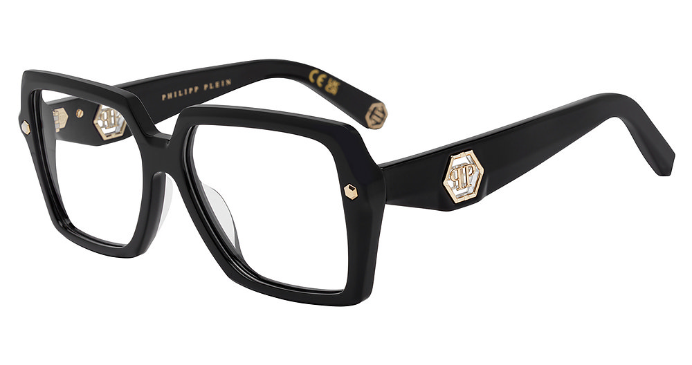 PHILIPP PLEIN OPTICAL VPP192 Eyeglasses SHINY-BLACK-0700 55mm