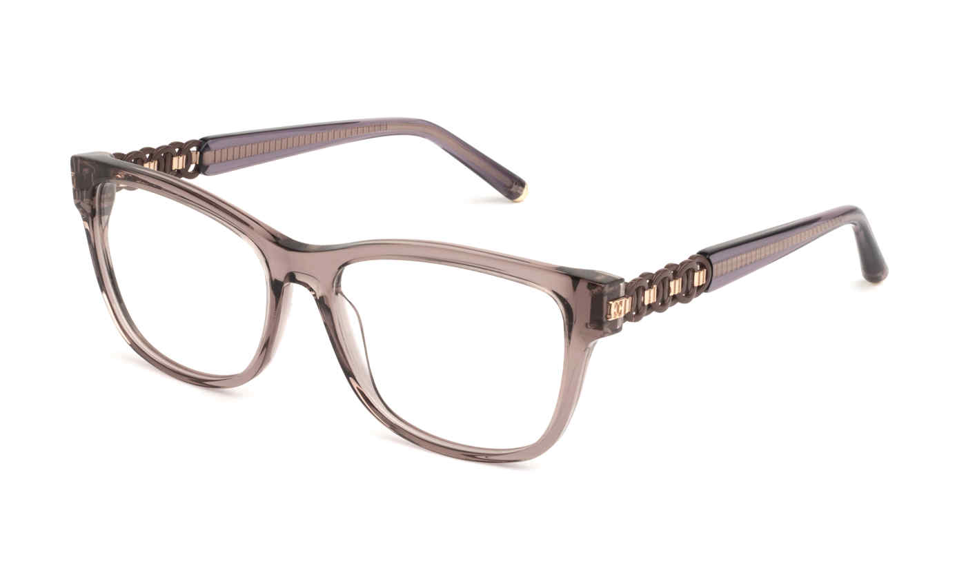 ESCADA OPTICAL VESE76 Eyeglasses SHINY-TRANSP.BROWN-0AAK 54mm