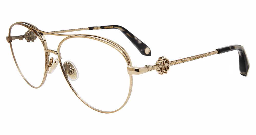 ROBERTO CAVALLI OPTICAL VRC068V Eyeglasses SHINY-GREY-GOLD-08FF 56mm