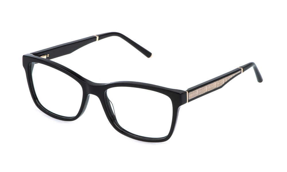 ESCADA OPTICAL VESF27 Eyeglasses SHINY-BLACK-0700 55mm