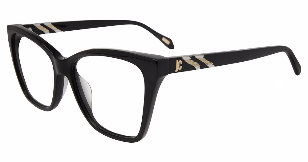 JUST CAVALLI OPTICAL VJC077V Eyeglasses SHINY-BLACK-0700 54mm