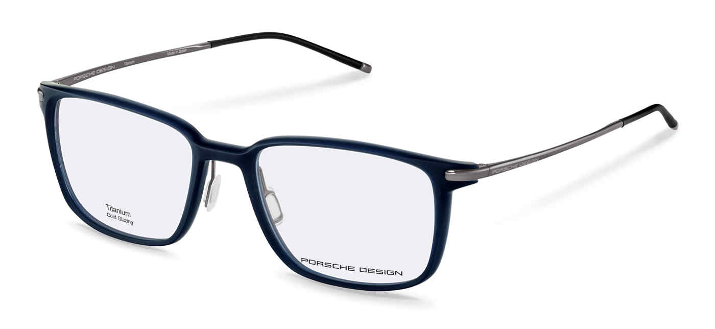 PORSCHE DESIGN OPTICAL P8735 Eyeglasses BLUE—DK-GREY-D 54mm