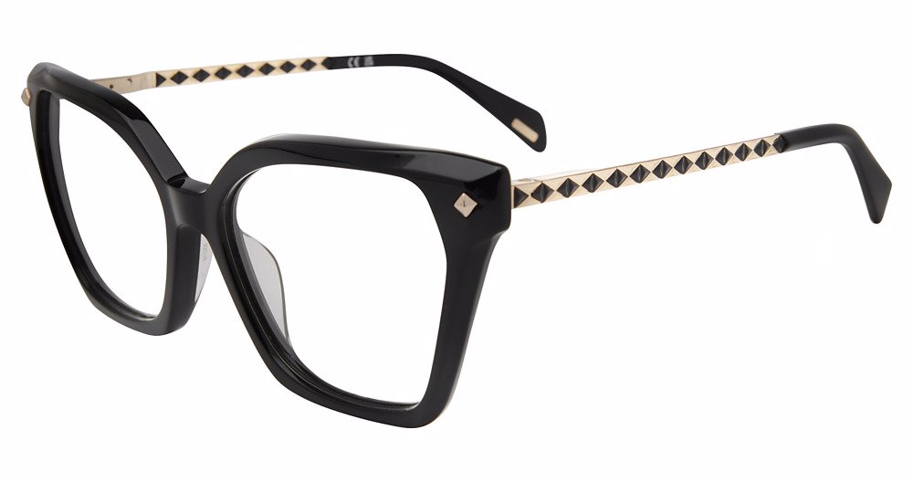 POLICE OPTICAL VPLN55M Eyeglasses BLACK-0700 53mm