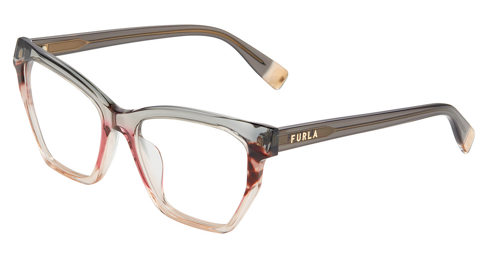 FURLA OPTICAL VFU868V Eyeglasses GREY-GRAD.PINK-0G49 53mm