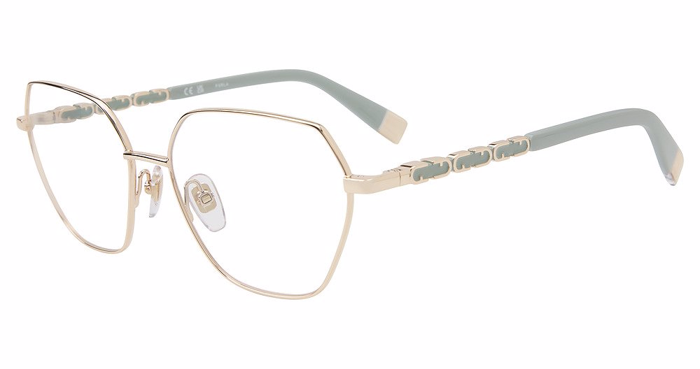 FURLA OPTICAL VFU834 Eyeglasses SHINY-ROSE-GOLD-300Y 55mm