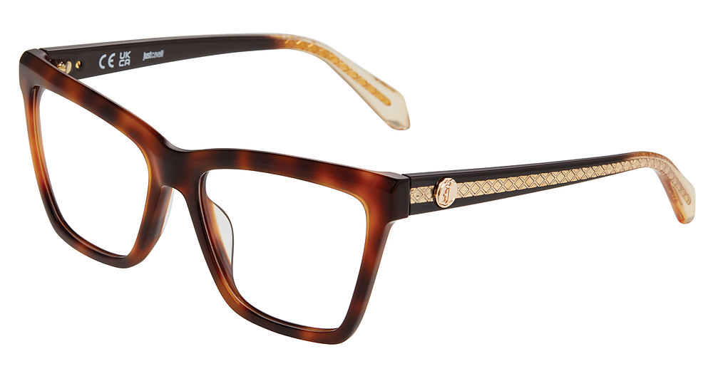 JUST CAVALLI OPTICAL VJC131V Eyeglasses HAVANA-BROWN-09AJ 54mm