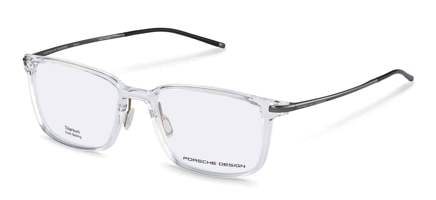 PORSCHE DESIGN OPTICAL P8735 Eyeglasses CRYSTAL—GREY-B 54mm