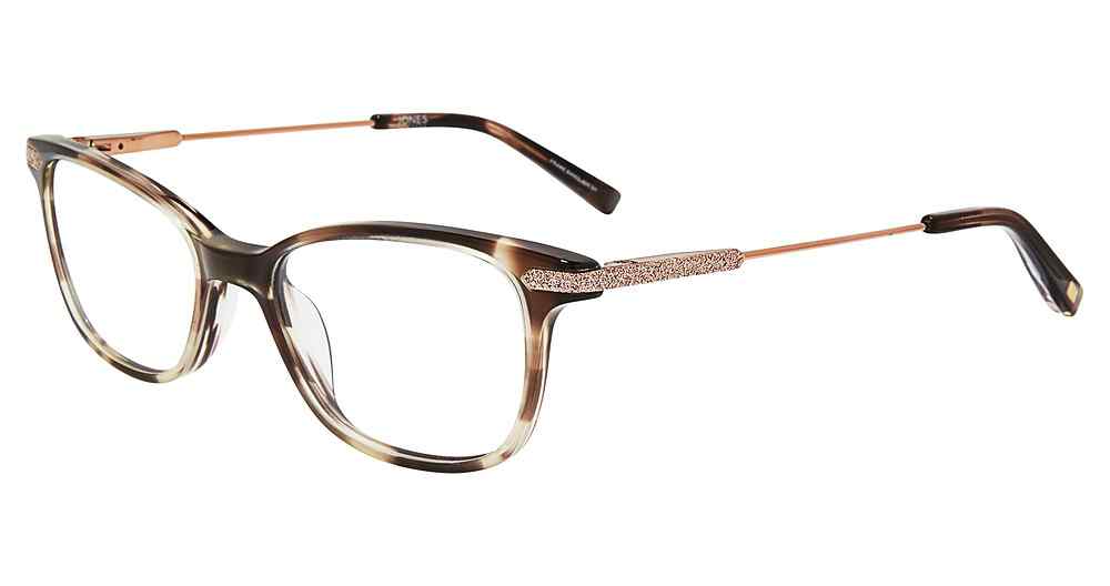 JONES PETITE OPTICAL J242 Eyeglasses BROWN-HORN-0BRO 48mm