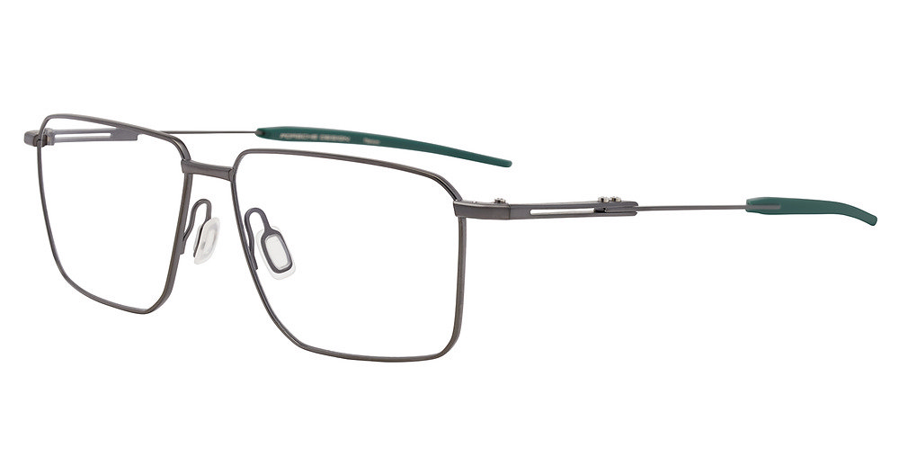 PORSCHE DESIGN OPTICAL P8779 Eyeglasses DARK-GREY-GREEN-B000 58mm