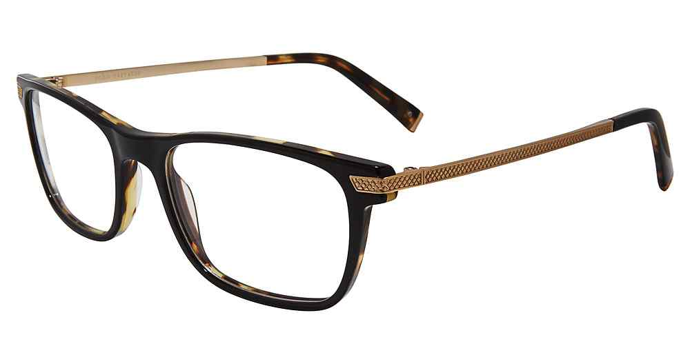 JOHN VARVATOS OPTICAL V412 Eyeglasses BLACK-TORT-0BLT 54mm