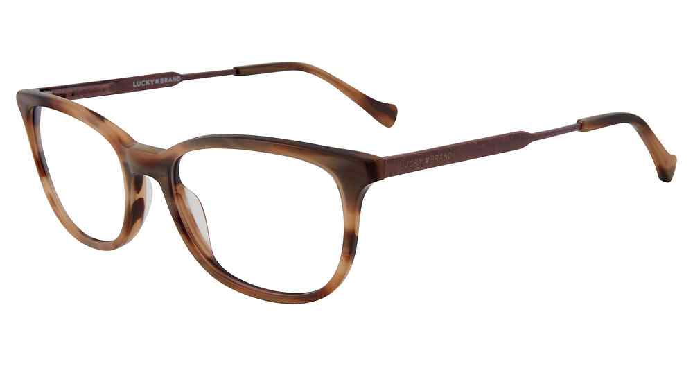 LUCKY BRAND OPTICAL D221 Eyeglasses BROWN-HORN-0BRO 52mm
