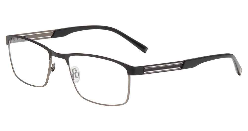 JONES MEN OPTICAL J366 Eyeglasses BLACK-GUNMETAL-0BLG 61mm