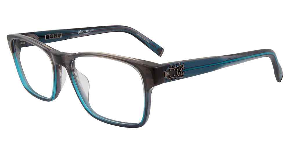 JOHN VARVATOS OPTICAL V409 Eyeglasses SMOKE-GRADIENT-0SGR 56mm