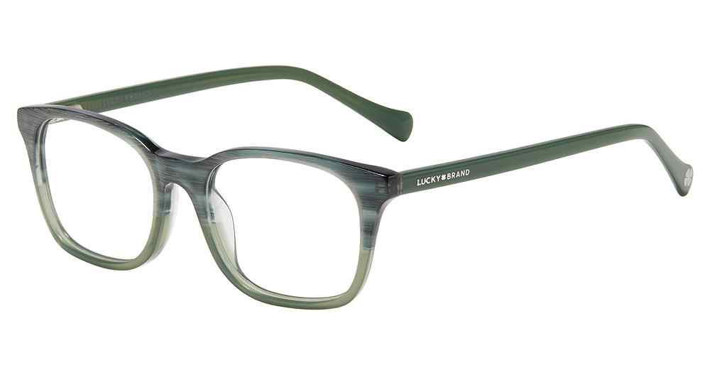 LUCKY BRAND KIDS D818 Eyeglasses GREEN-HORN-0GRN 47mm