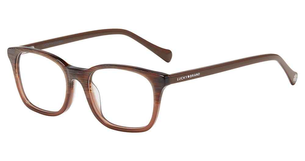 LUCKY BRAND KIDS D818 Eyeglasses DARK-BROWN-HORN-0DBR 47mm