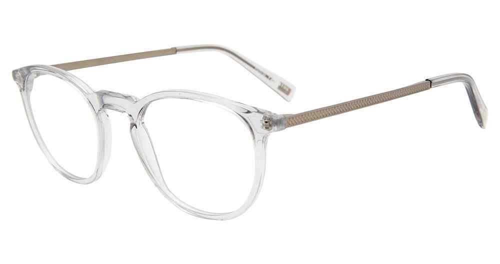 JOHN VARVATOS OPTICAL V371 Eyeglasses CRYSTAL-0CRY 48mm