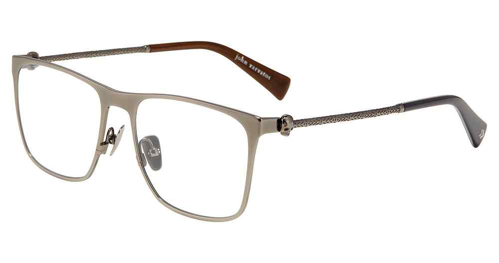 JOHN VARVATOS OPTICAL V182 Eyeglasses GUNMETAL-0GUN 55mm