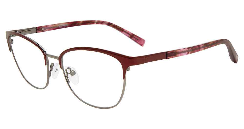JONES NY OPTICAL J486 Eyeglasses BURGUNDY-0BUR 53mm