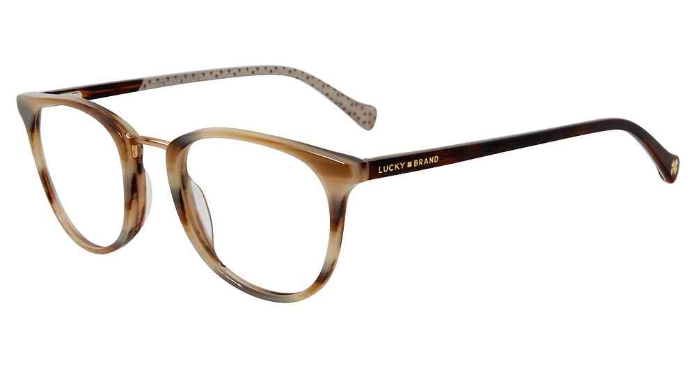 LUCKY BRAND OPTICAL D217 Eyeglasses BROWN-HORN-0BRO 51mm