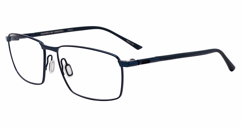 PORSCHE DESIGN OPTICAL P8766 Eyeglasses BLUE-TITANIUM-B000 58mm