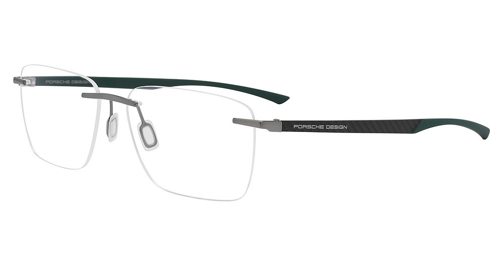PORSCHE DESIGN OPTICAL P8774 Eyeglasses DARK-GREY-DARK-GREEN-B0S1 56mm