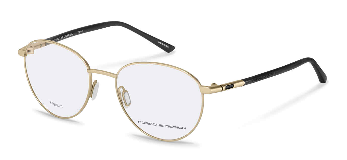 PORSCHE DESIGN OPTICAL P8767 Eyeglasses GOLD-BLACK-TITAN-D000 53mm