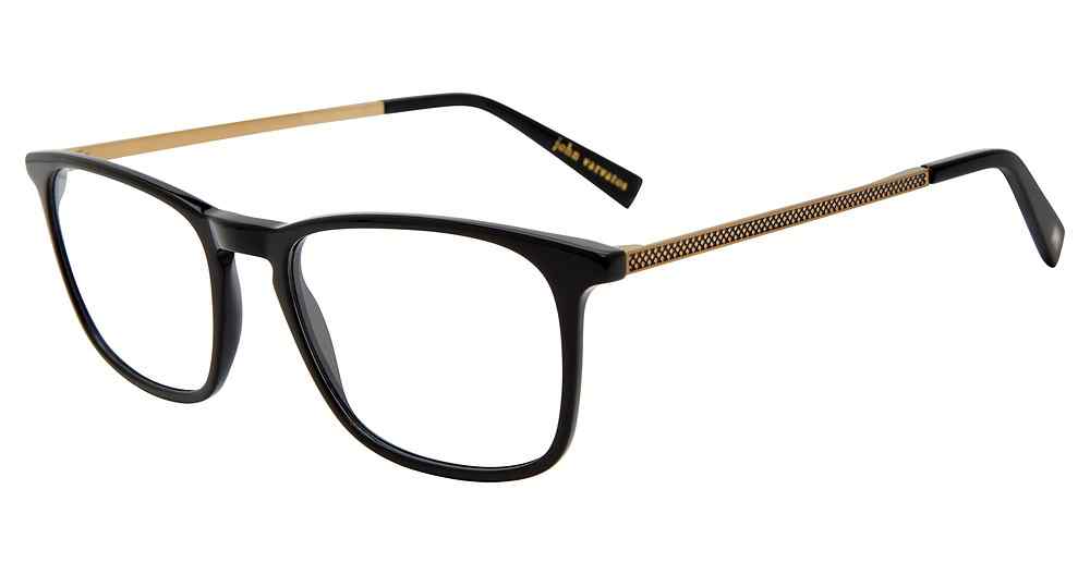 JOHN VARVATOS OPTICAL V370 Eyeglasses BLACK-0BLA 52mm