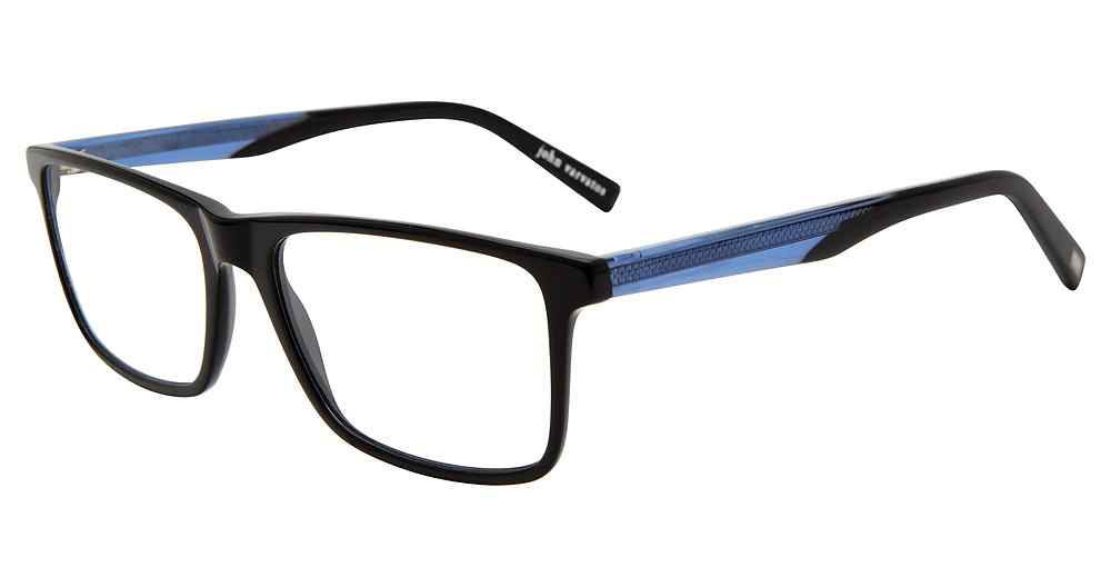 JOHN VARVATOS OPTICAL V374 Eyeglasses BLACK-0BLA 55mm