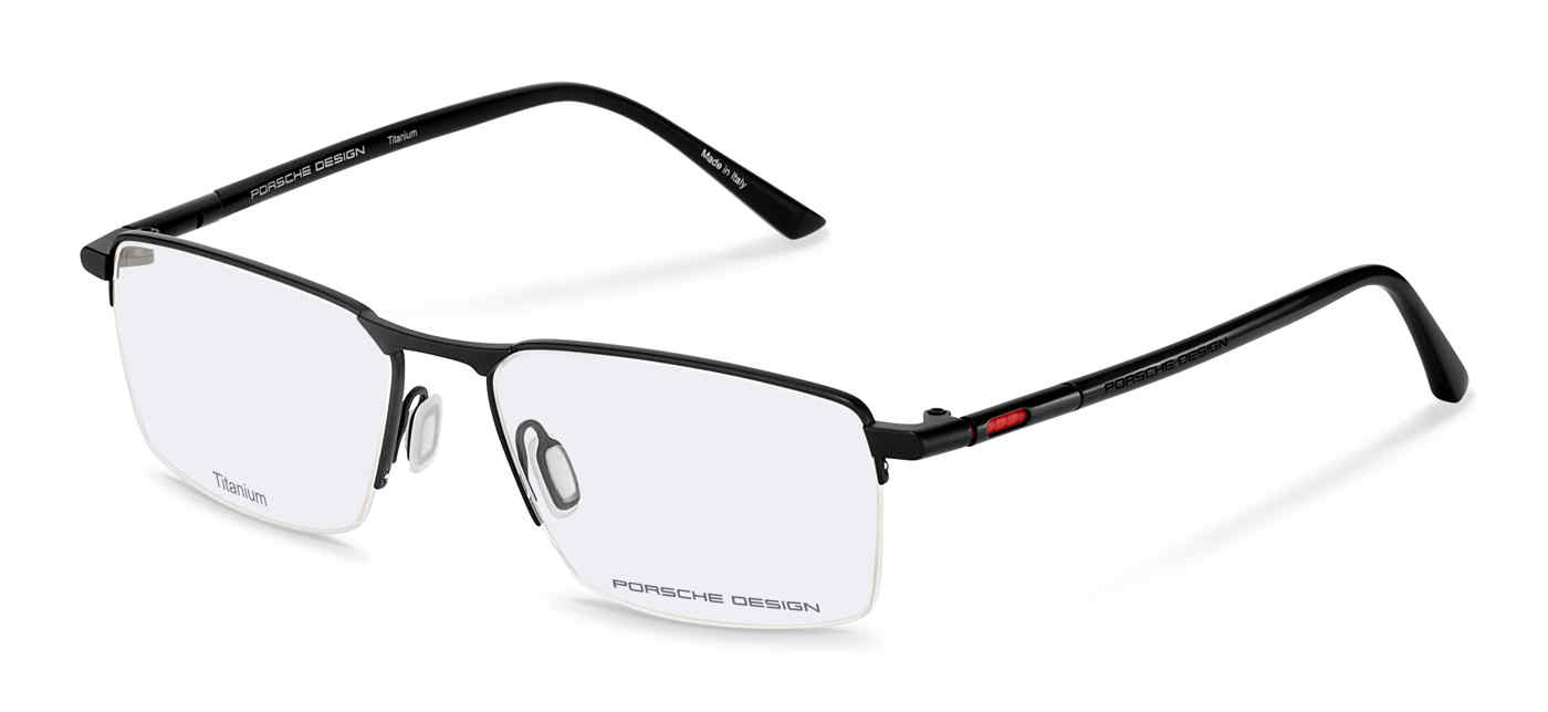 PORSCHE DESIGN OPTICAL P8765 Eyeglasses BLACK-TITANIUM–A000 57mm