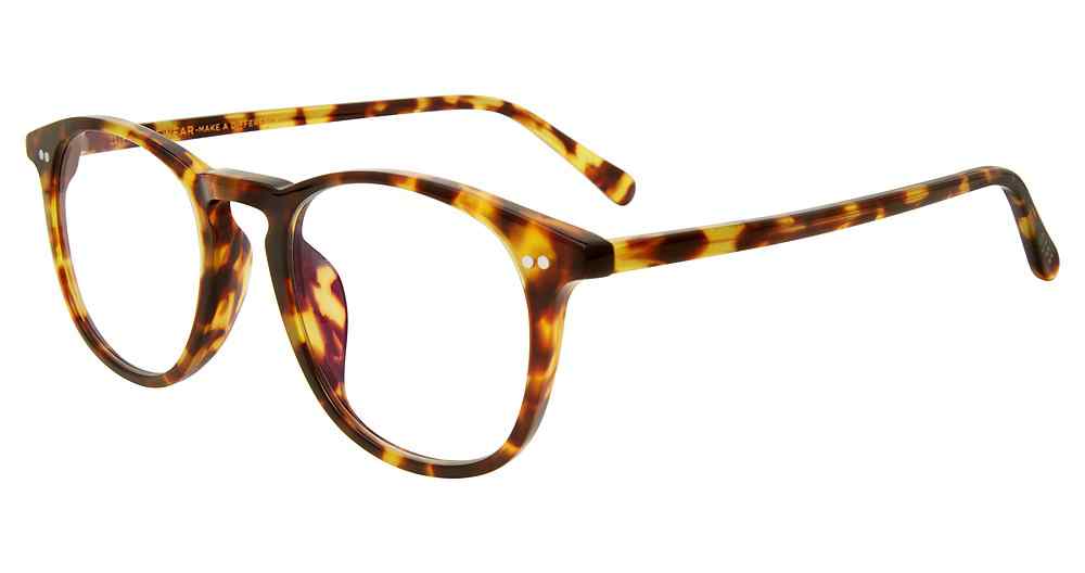 DIFF OPTICAL VDFJAXS Eyeglasses AMBER-TORTOISE-ATRB 49mm