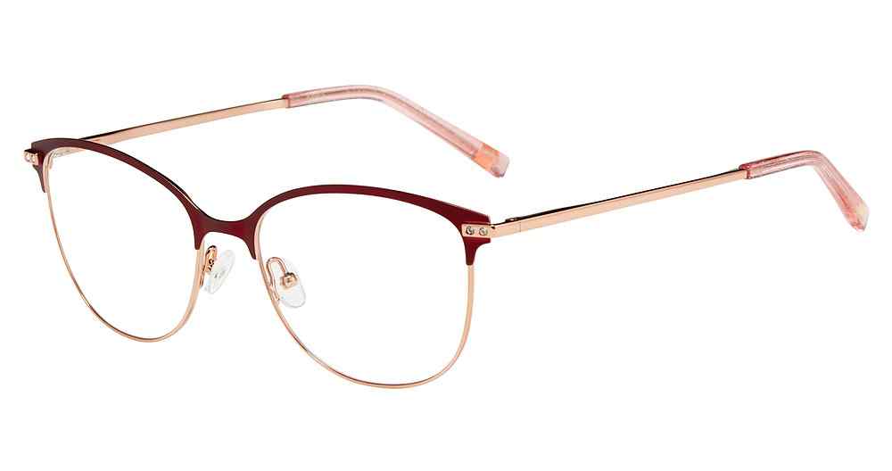 JONES NY OPTICAL VJON498 Eyeglasses BURGUNDY-0BUR 56mm