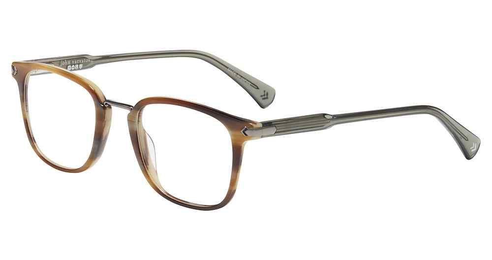 JOHN VARVATOS OPTICAL VJV423 Eyeglasses BROWN-HORN-0BRH 49mm