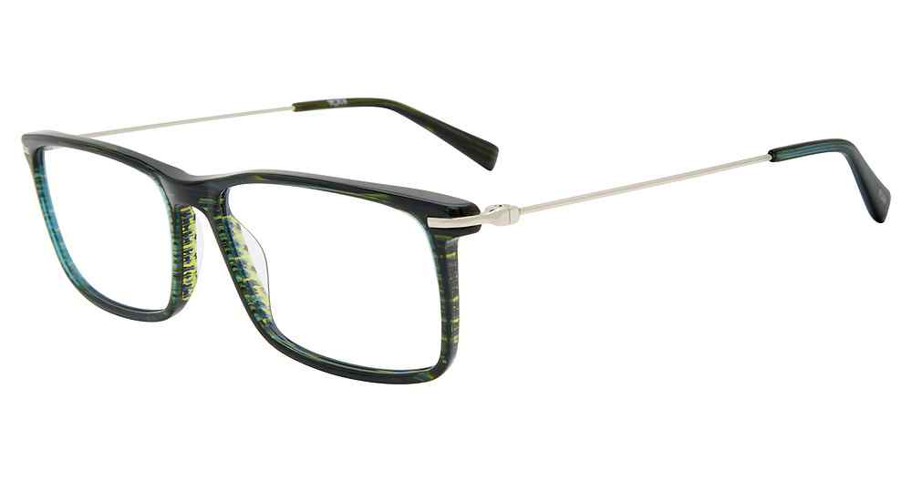 TUMI OPTICAL VTU019 Eyeglasses GREEN-01FJ 57mm