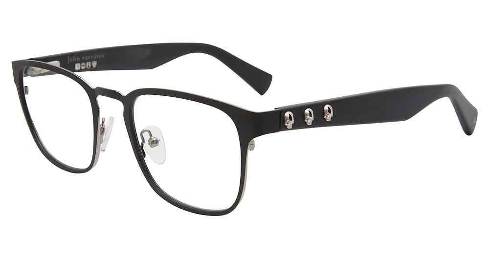 JOHN VARVATOS OPTICAL VJV187 Eyeglasses MATTE-BLACK-0MBL 51mm