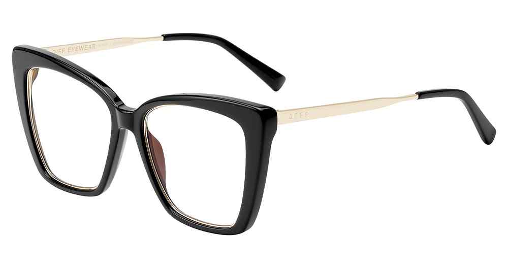 DIFF OPTICAL VDFBCK4 Eyeglasses BLACK-BLAB 56mm