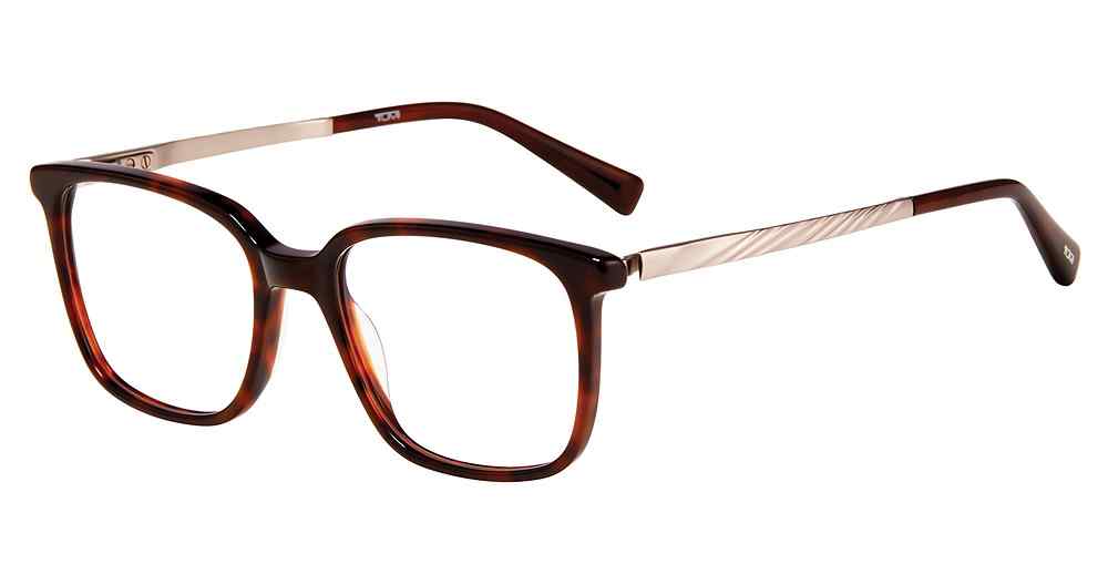 TUMI OPTICAL VTU519 Eyeglasses DARK-HAVANA-0722 52mm