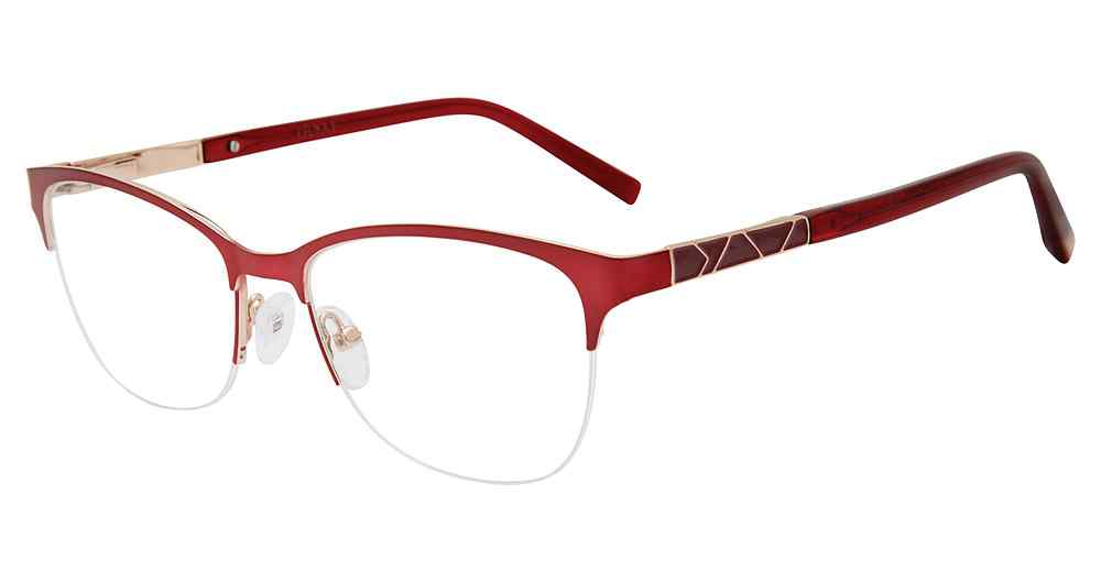 JONES NY OPTICAL VJON496 Eyeglasses BURGUNDY-0BUR 51mm