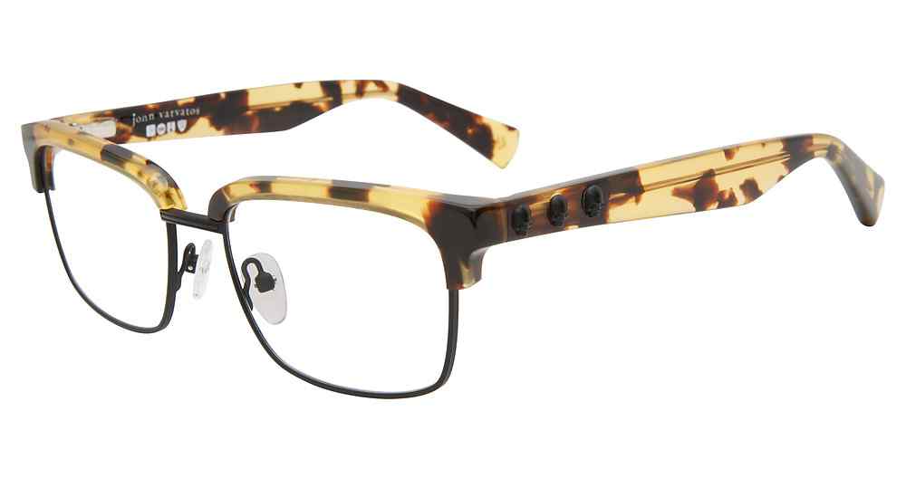 JOHN VARVATOS OPTICAL VJV186 Eyeglasses TORTOISE-BLACK-0TOB 54mm
