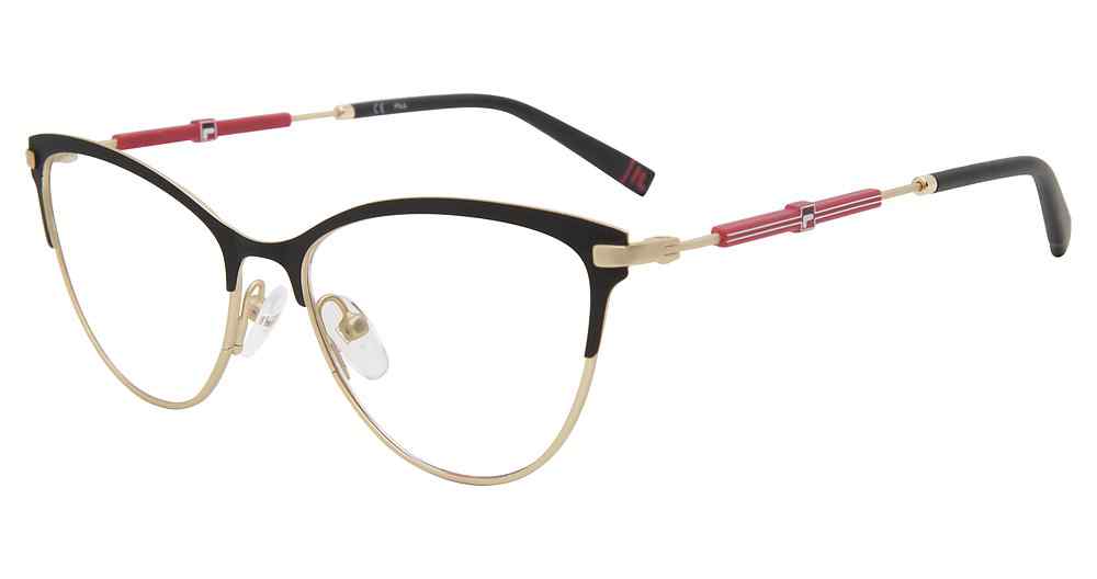 FILA OPTICAL VFI187 Eyeglasses BLACK-GOLD-0BKG 53mm