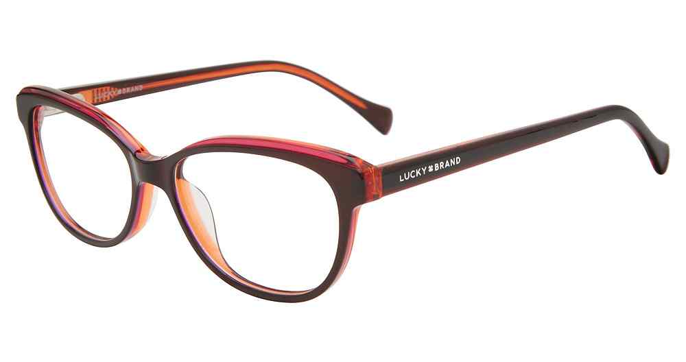 LUCKY BRAND KIDS VLBD725 Eyeglasses DARK-RED-PURPLE-0DRP 49mm