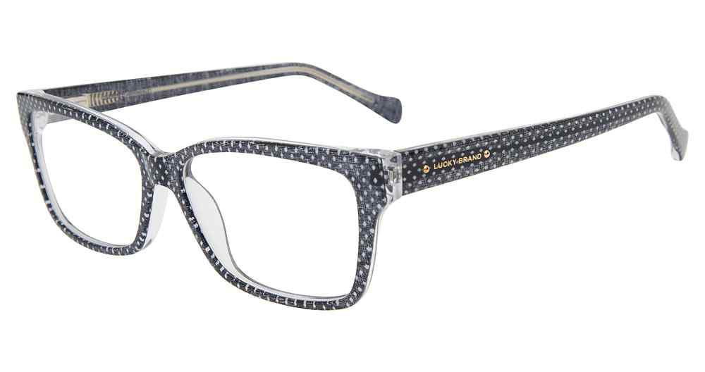 LUCKY BRAND OPTICAL VLBD236 Eyeglasses DENIM-PRINT-0DEP 55mm